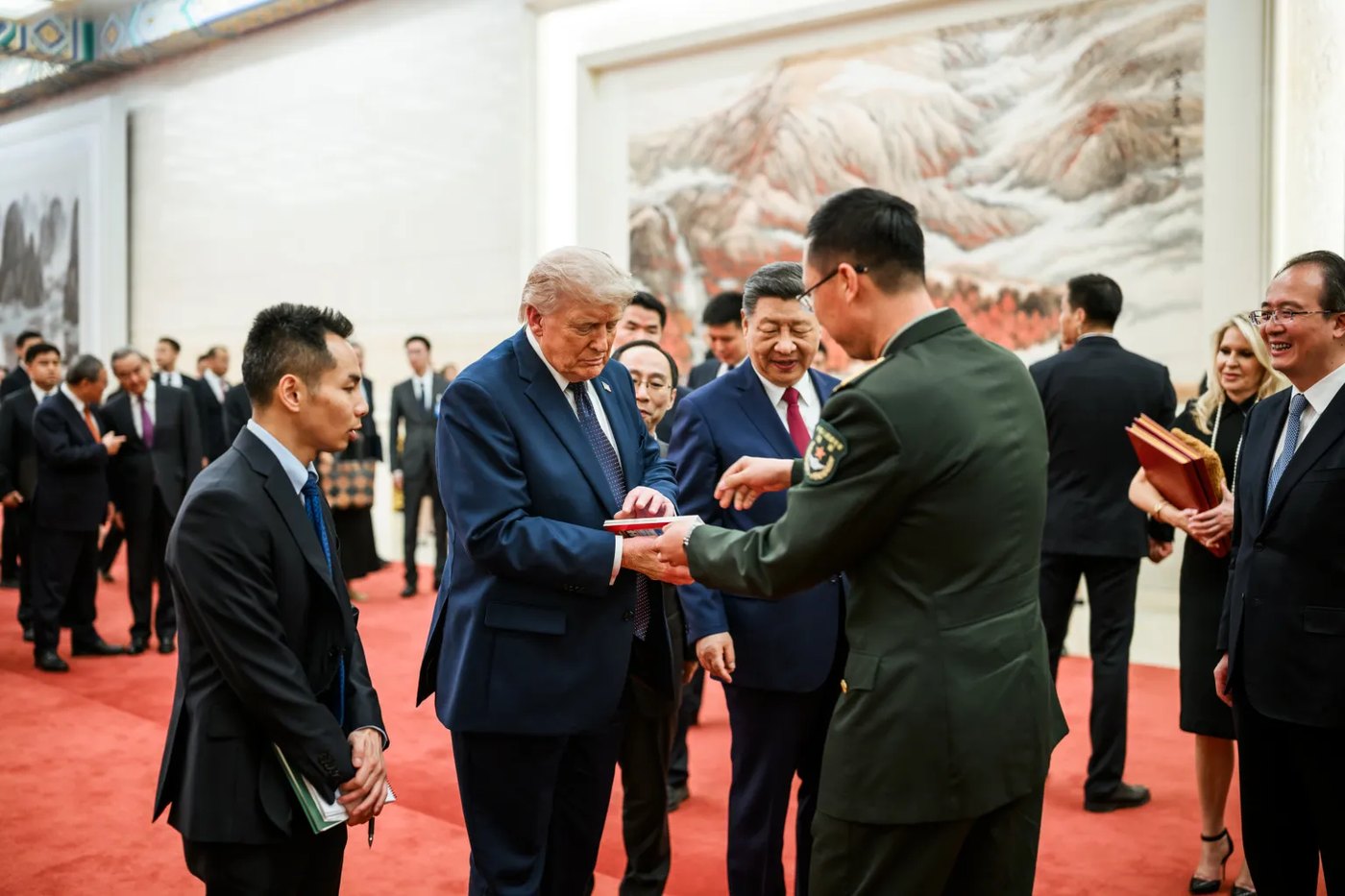 特朗普与习近平出席北京国宴